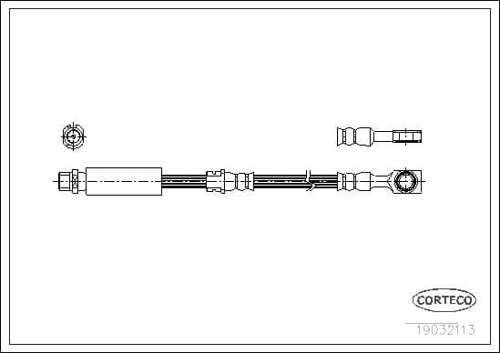 Brake hose front 19032113 - image 2