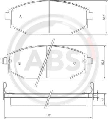 Brake Pad Set, disc brake 37173