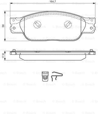 Brake Pad Set, disc brake 0986494355 - image 8