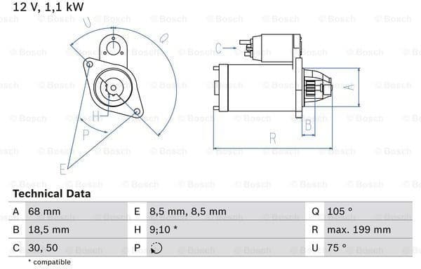 Starter 0986020870 - image 2