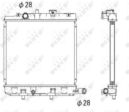 Radiator, engine cooling 53291