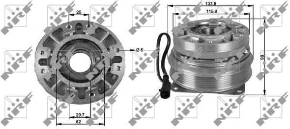 Clutch, radiator fan 49702