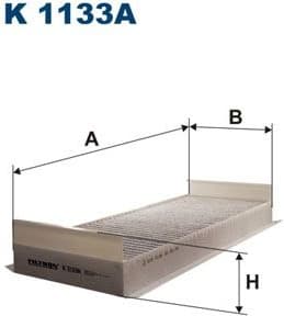 Filter, cabin air K1133A