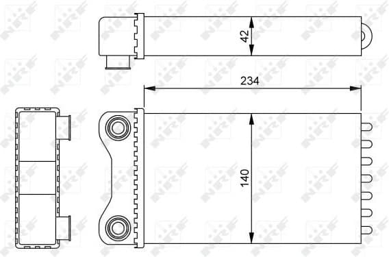 Heat Exchanger, interior heating 54252