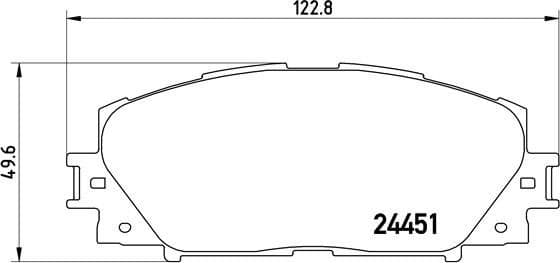 Brake Pad Set, disc brake PRIME LINE P83141
