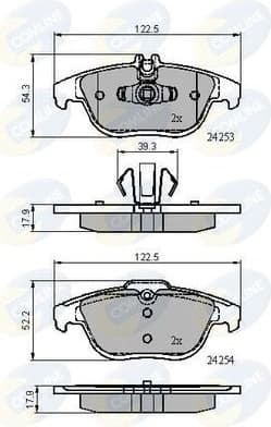 Brake pads rear CBP01792