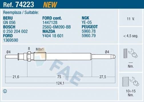 Glow Plug 74223