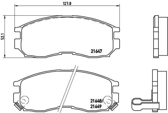 Brake Pad Set, disc brake PRIME LINE P54014