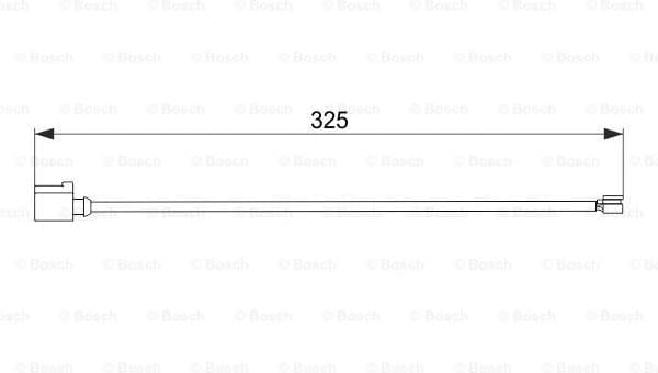 Warning Contact, brake pad wear 1987474567 - image 2