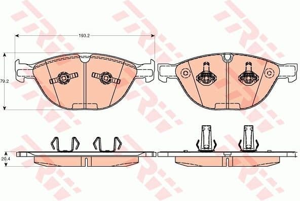 Brake Pad Set, disc brake GDB2026