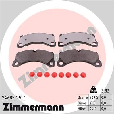 Brake Pad Set, disc brake 24685.170.1