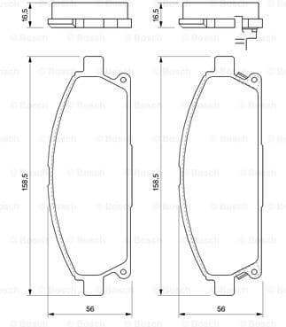 Brake Pad Set, disc brake 0986424715 - image 7