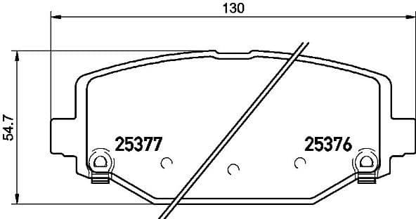 Brake Pad Set, disc brake PRIME LINE P11032
