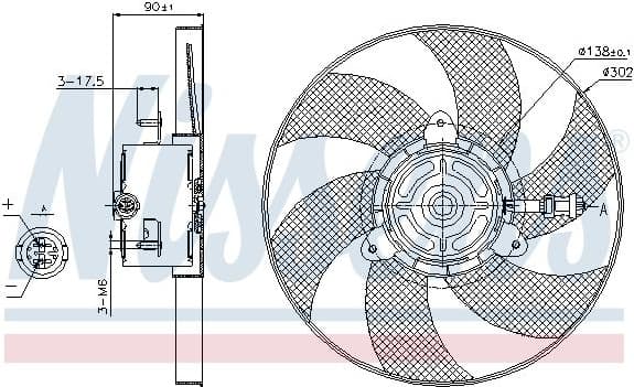 Fan, engine cooling 85719