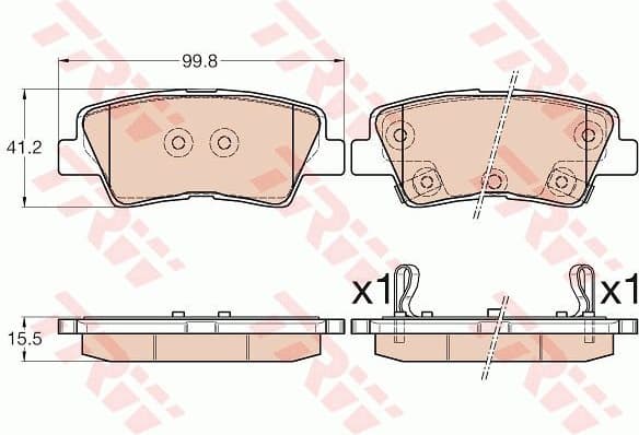 Brake Pad Set, disc brake GDB3569