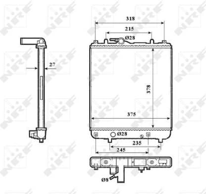 Radiator, engine cooling 53825 - image 2