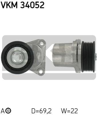 Tensioner belt VKM34052 - image 2