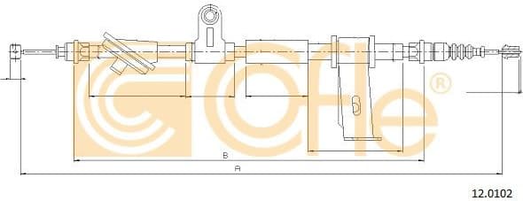 Cable Pull, parking brake 12.0102 - image 2