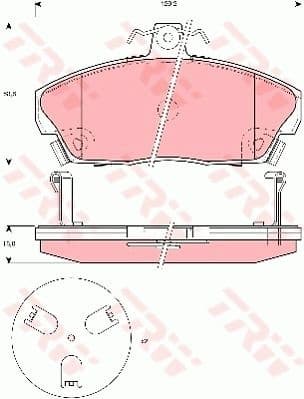Brake Pad Set, disc brake COTEC GDB3267
