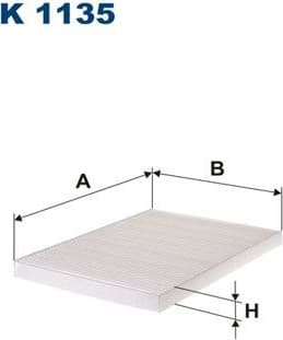 Filter, cabin air K1135