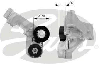 Belt Tensioner, V-ribbed belt DriveAlign™ T38444