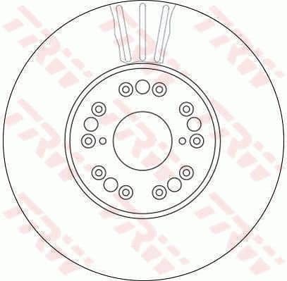 Brake Disc TRW SINGLE DF4182S - image 3