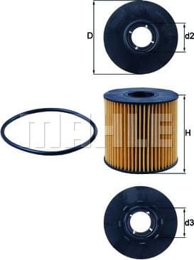 Filter oil OX210D