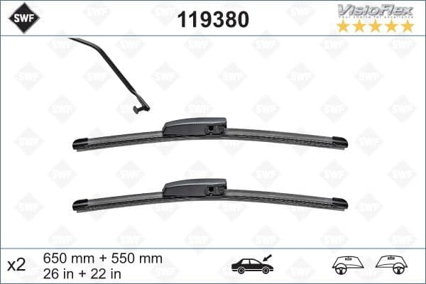 Wiper Blade DAS ORIGINAL SET 119380