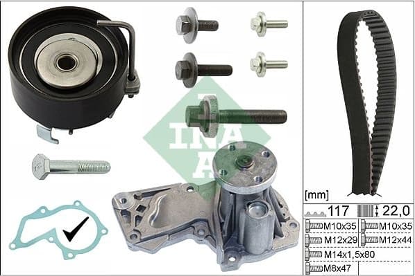 Water Pump & Timing Belt Kit 530049530