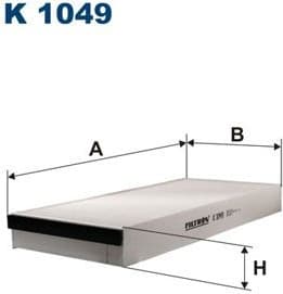 Filter, cabin air K1049