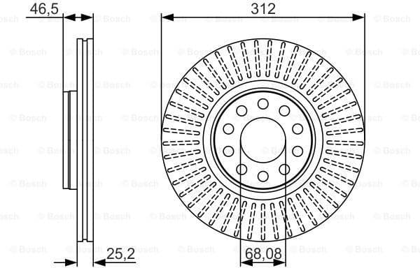 Brake Disc 0986479A30 - image 2