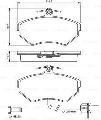Brake Pad Set, disc brake 0986494042 - image 7