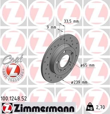 Brake Disc SPORT BRAKE DISC Z 100.1248.52