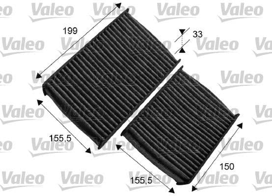 Filter, cabin air VALEO PROTECT 715557
