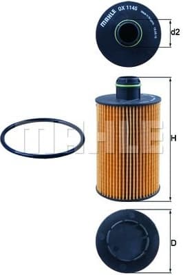 Filter oil OX1145D