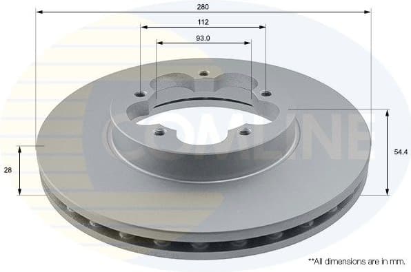 Brake disc, 1pcs FRONT ADC1234V - image 2