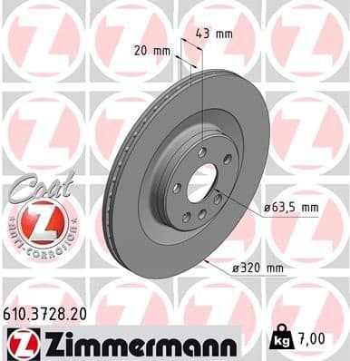 Brake Disc COAT Z 610.3728.20