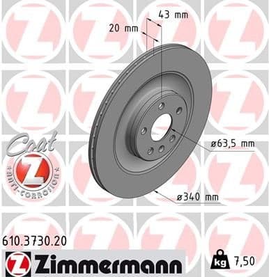 Brake Disc COAT Z 610.3730.20