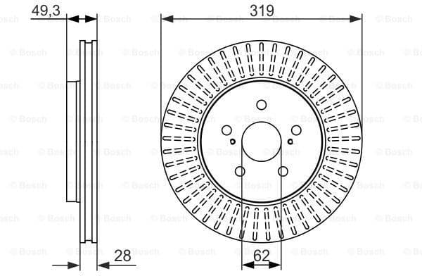 Brake Disc 0986479722 - image 2