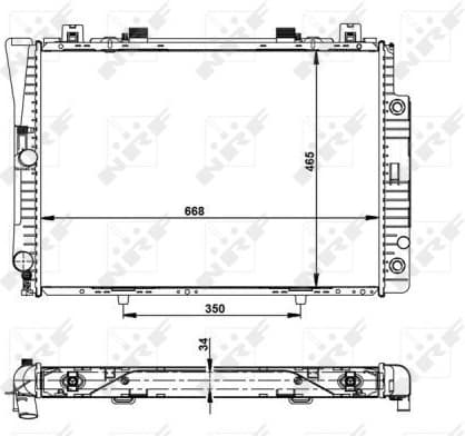 Radiator, engine cooling EASY FIT 55332 - image 2