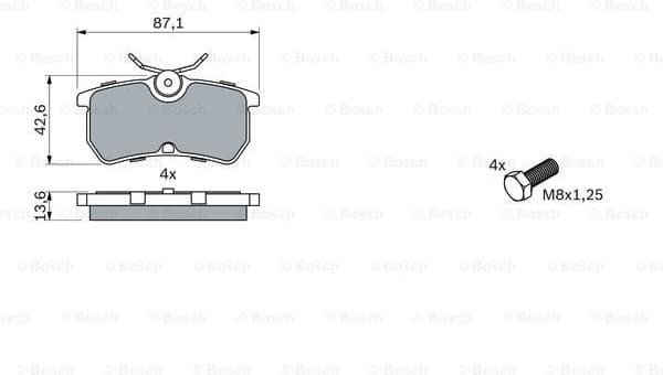 Brake Pad Set, disc brake 0986494011 - image 7