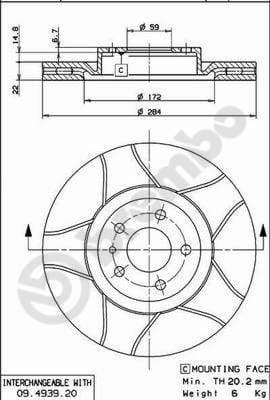 Brake Disc XTRA LINE - Max 09.4939.76