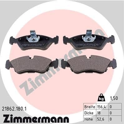 Brake Pad Set, disc brake 21862.180.1
