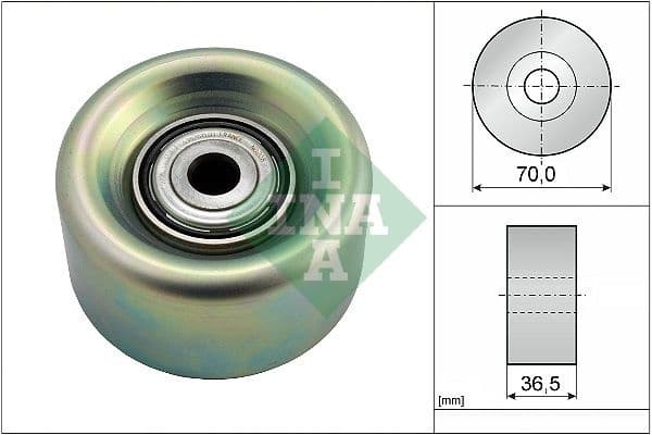 Deflection/Guide Pulley, V-ribbed belt 532078010