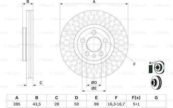 Brake Disc 0986479114 - image 5