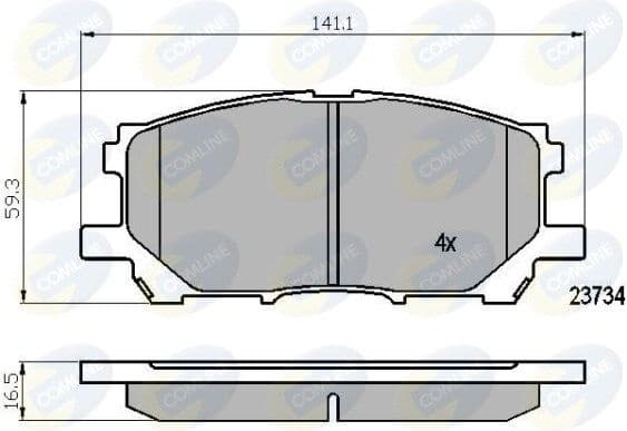 Brake pads front CBP01750