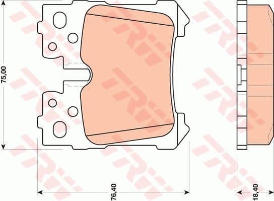 Brake Pad Set, disc brake GDB3475