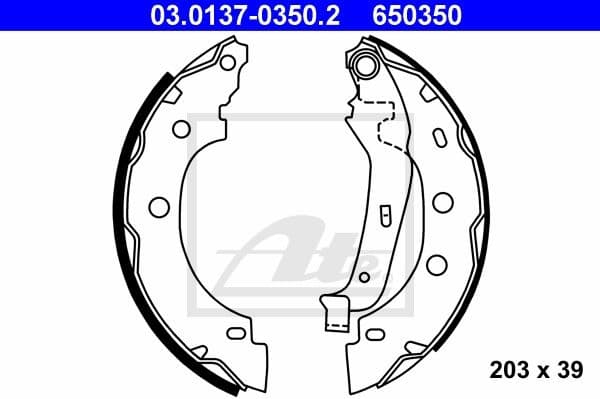 Brake Shoe Set 03.0137-0350.2