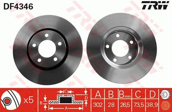 Brake Disc DF4346