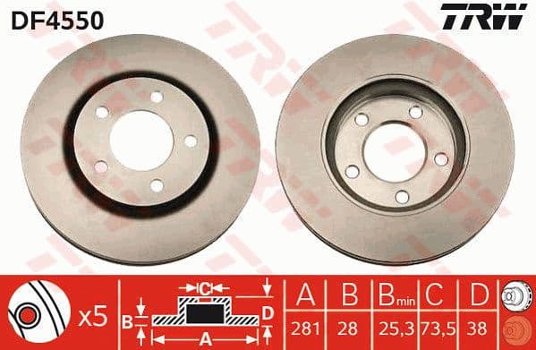 Brake Disc DF4550